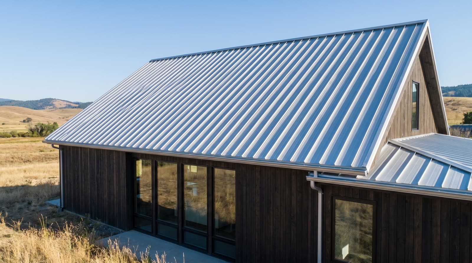Galvalume nail-fin snap-lock standing seam metal roofing